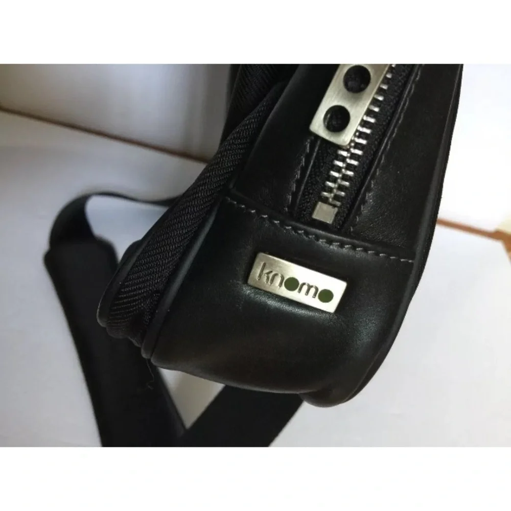 Knomo Stanley Black Nylon Laptop Messenger Bag